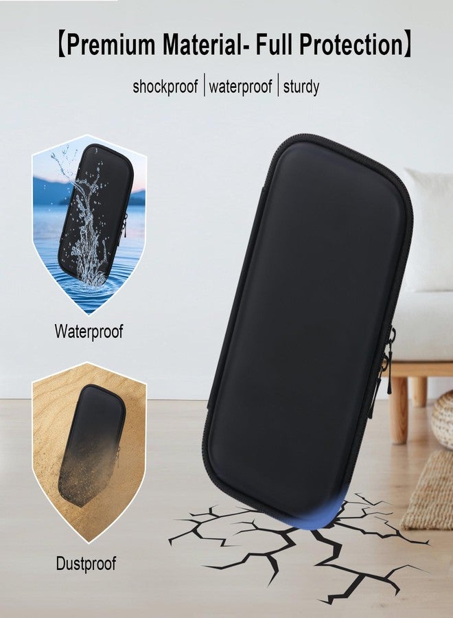 Elonbo Carrying Case for TEBIYOU/ WELLST·G/ TaddToy/ Beijue/ FAMILY POCKET/ CCTU/ X-JOYKIDS/ GREENCREEK/ Beico/ KAVOYI/ GuaiyeyeAP Handheld Game Console, Portable Electronic Gaming Player Bag, Black - Image 4